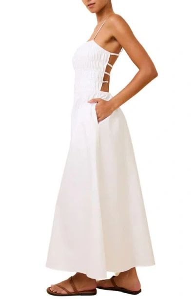 Solid & Striped The Delta Smocked Cotton Maxi Sundress