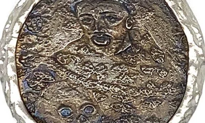 Armenta Monk Coin Pendant Charm