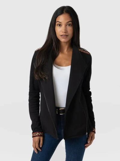 Saint And Sofia Saint + Sofia Cotton Biker Jacket