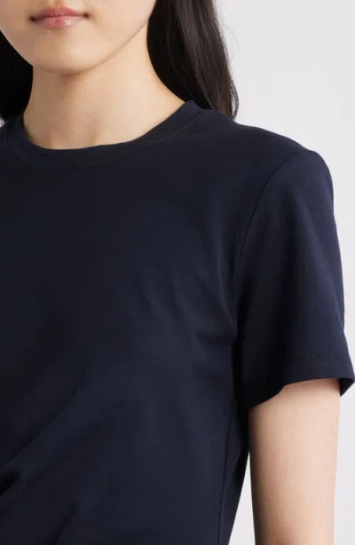 Frame Womens Navy Twisted Relaxed-fit Cotton-jersey Maxi Dress In Blue