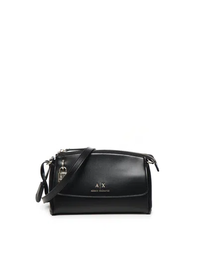 Armani Exchange Black Shoulder Bag With Strap