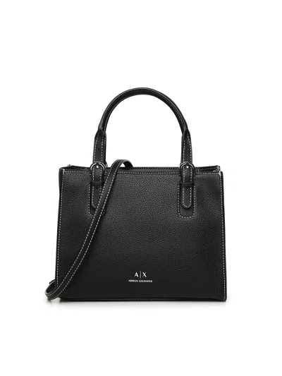 Armani Exchange Double Handle Black Bag