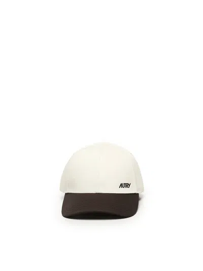 Autry Cotton Embroidered Cream Coffee Cap