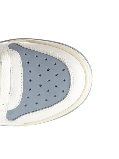 Amiri Low Top Star Perforated Sneakers In White