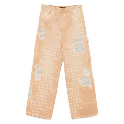 Amiri Tan Repair Jeans