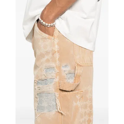 Amiri Tan Repair Jeans
