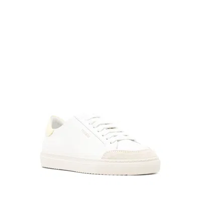 Axel Arigato Round Toe Rubber Sole Contrast Heel In White