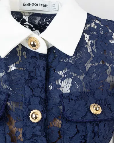 Self-portrait Lace Midi Dress In Pink