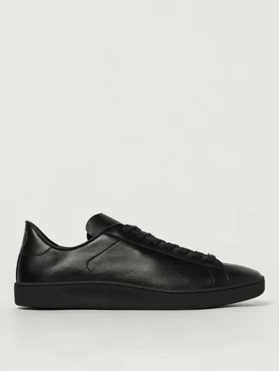 Valentino Royco Nappa Leather Sneakers In Black