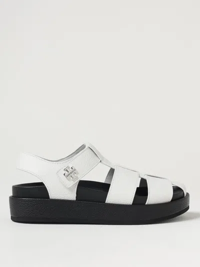 Tory Burch Leather Fisherman Sport Sandal In White