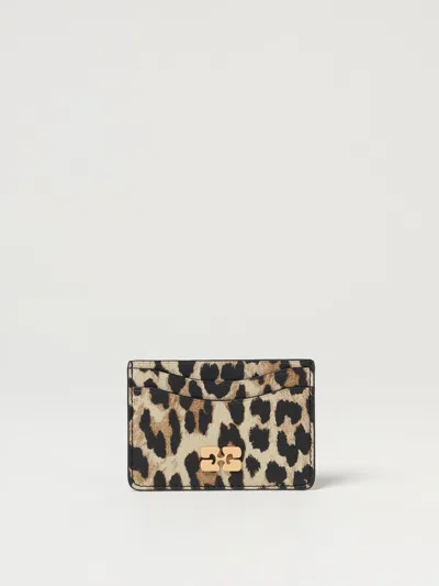Ganni Leopard Printed Bou Card Holder