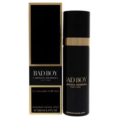 Carolina Herrera Bad Boy By  For Men - 3.4 oz Deodorant Spray In Black