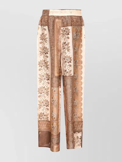 Zimmermann Lucky Silk Wide Leg Pants
