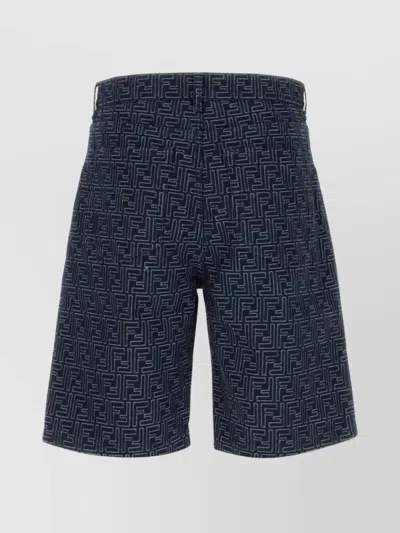 Fendi Short Jeans In Blue