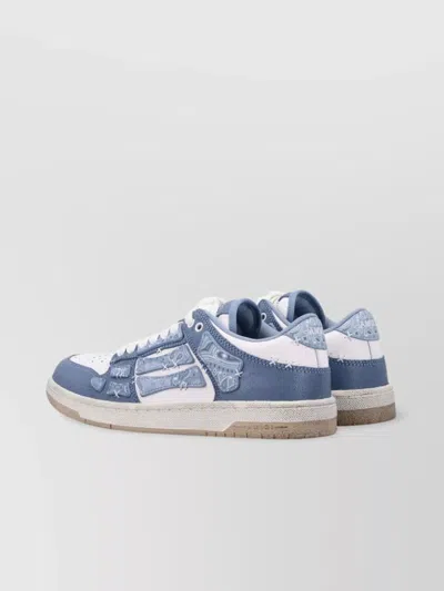 Amiri Low-top Bandana Skel Top Sneakers In Blue
