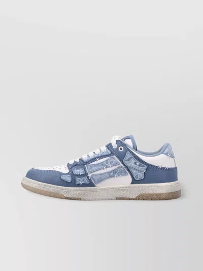 Amiri Low-top Bandana Skel Top Sneakers In Blue
