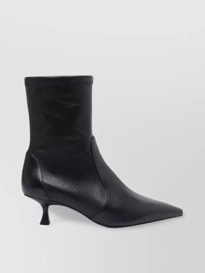 Stuart Weitzman Pointed Toe Ankle Boots With 50mm Heel
