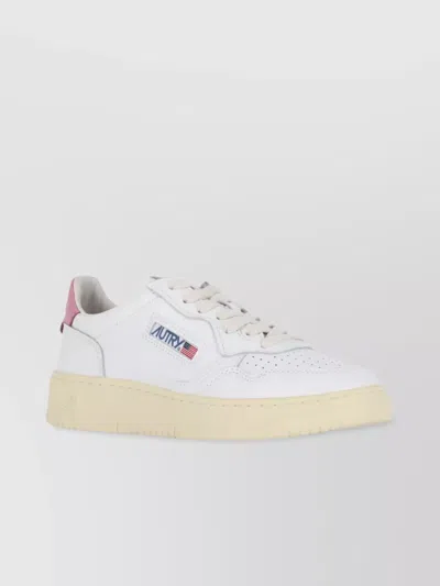 Autry Leather Medalist Low Sneakers In White