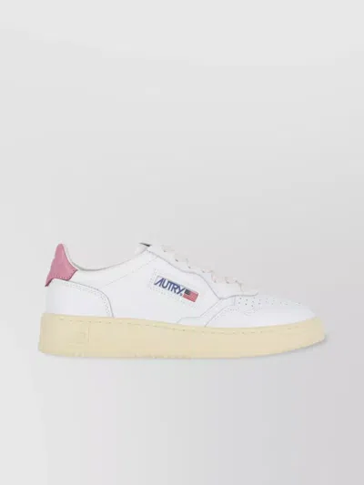 Autry Leather Medalist Low Sneakers In White