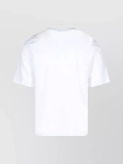 Marni Cotton T-shirt With Maxi Print In White