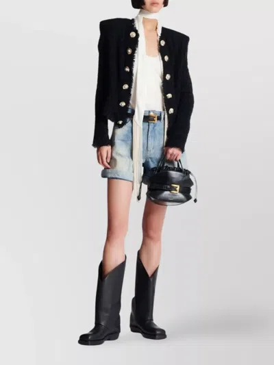 Balmain Edge-to-edge Silky Tweed Jacket