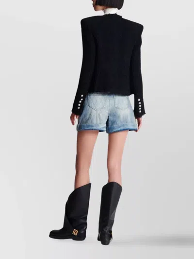 Balmain Edge-to-edge Silky Tweed Jacket