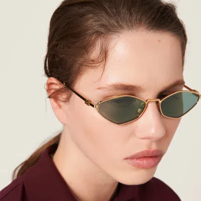 Miu Miu Geometric Frame Sunglasses