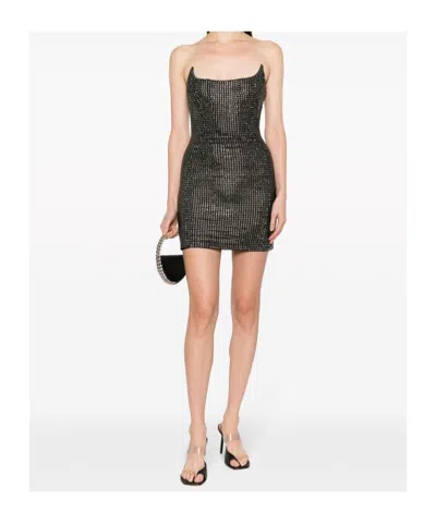 Giuseppe Di Morabito Off-shoulder Stud-embellished Minidress
