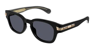 Pre-owned Gucci Square Frame Sunglassesfr) In Black/grey (gg1518s/001