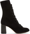 Chloé Black Suede Harper Boots In Llack