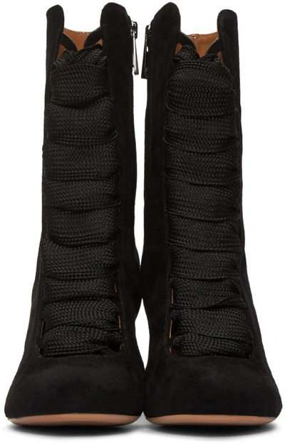 Shop Chloé Black Suede Harper Boots