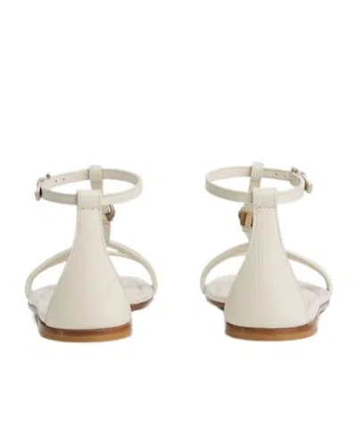 Gucci Bamboo Leather Sandal In Neutral