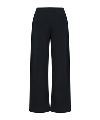 Polo Ralph Lauren Black Pants With Drawstring Elastic Waist And Pony Embroidery On The Side
