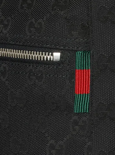 Gucci Men Gg Fabric Shopping Bag In Black