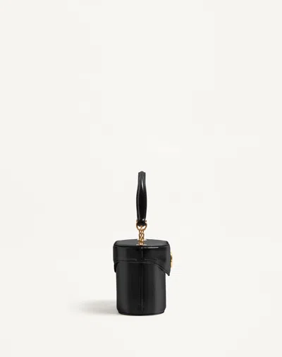 Valentino Garavani Vain Vanity Bag In Shiny Calfskin Woman Black Uni