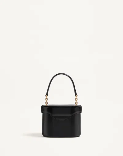 Valentino Garavani Vain Vanity Bag In Shiny Calfskin Woman Black Uni