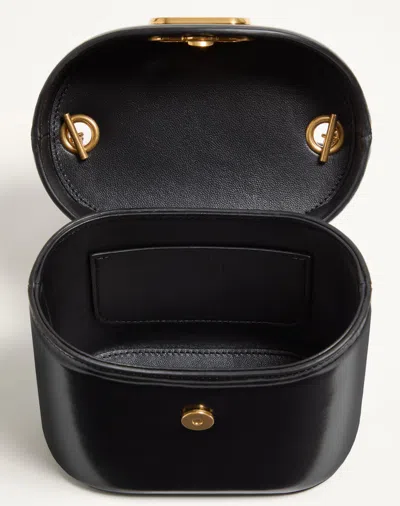 Valentino Garavani Vain Vanity Bag In Shiny Calfskin Woman Black Uni