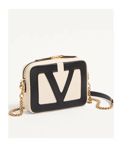 Valentino Garavani Ivory Leather Viva Superstar Handbag