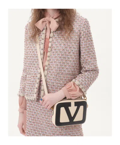 Valentino Garavani Ivory Leather Viva Superstar Handbag