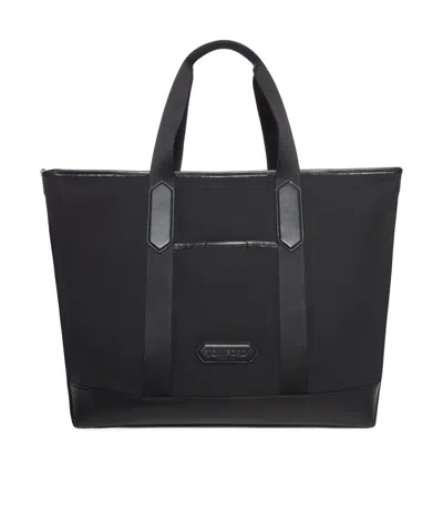 Tom Ford Nylon And Leather Tote Bag