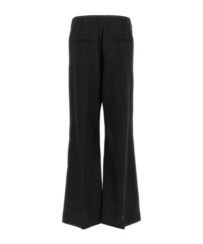Marni Wide Leg Trousers With Back Pocket In Black