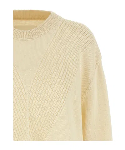 Jil Sander Wool Blend Crew Neck Sweater In Neutral
