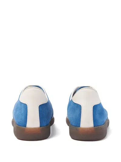 Scarosso Colour-blocked Suede Sneakers In Blue