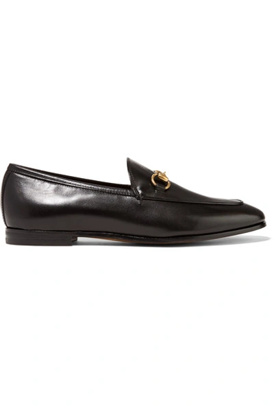 Gucci Jordaan Horsebit-detailed Leather Loafers
