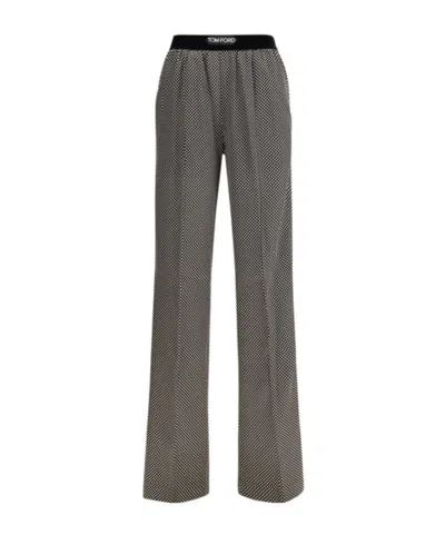 Tom Ford Polka Dot Signature Silk Pj Pants