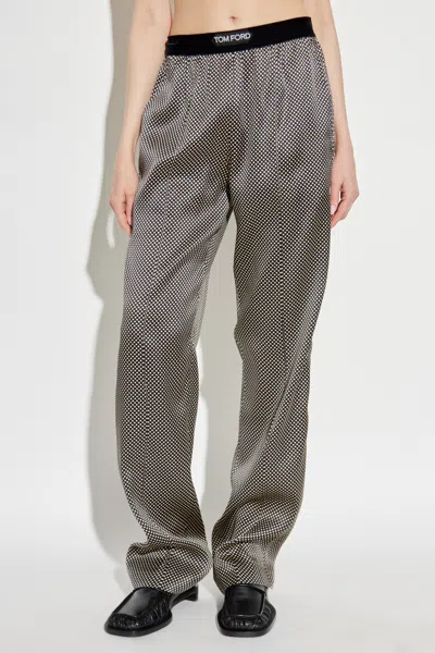 Tom Ford Polka Dot Signature Silk Pj Pants