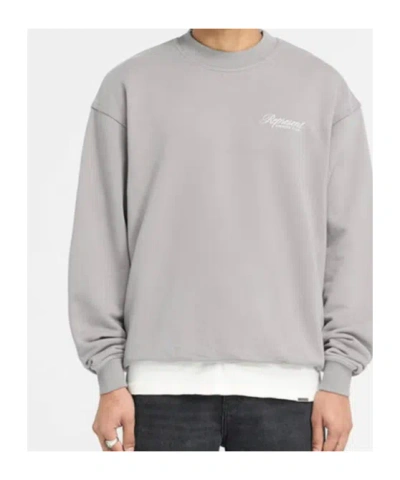 Represent Owners Club Script Sweater In Gray
