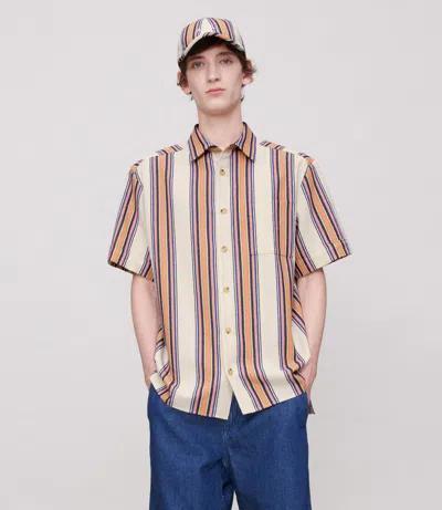 Apc A. P.c. Chemisette Ross Stripe Shirt In Pattern