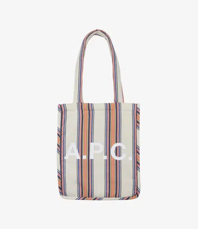 Apc Embroidered Canvas Lou Shopping Bag