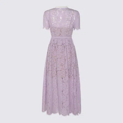 Self-portrait Self Portrait Lace Midi Dress In Purple